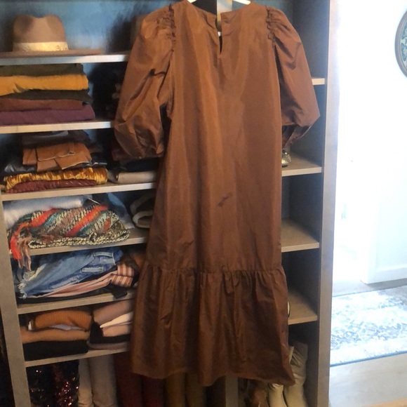 Zara puff sleeve midi dress - Picture 12 of 12